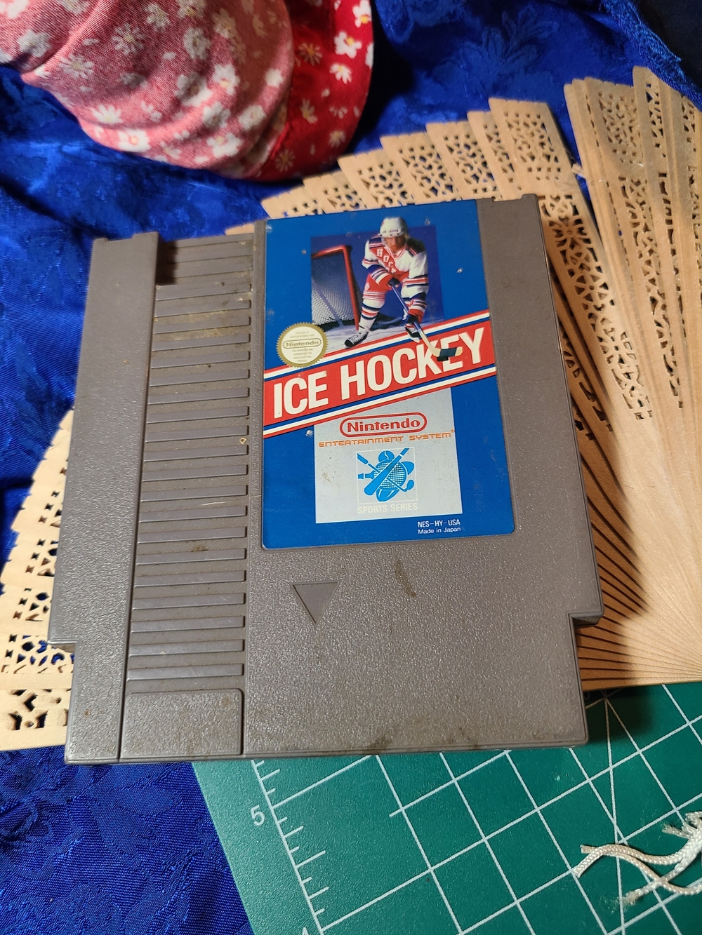 Nintendo Ice Hockey NES Game Cartridge - Gray/Blue